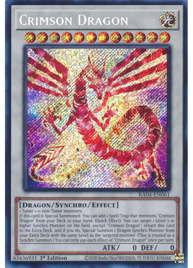 Crimson Dragon (Secret Rare 1st Edition)