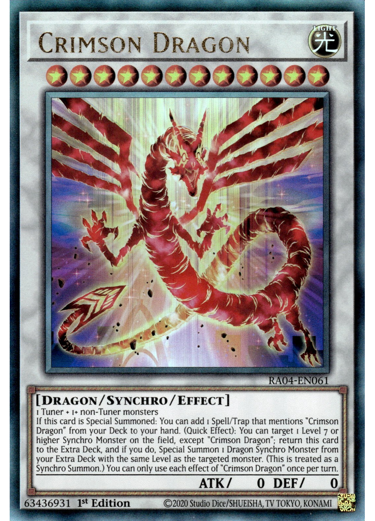 Crimson Dragon (Ultimate Rare 1st Edition)