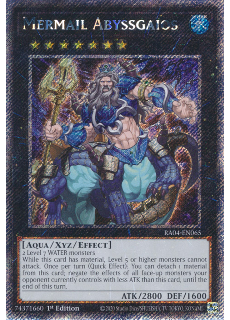Mermail Abyssgaios (Platinum Secret Rare 1st Edition)
