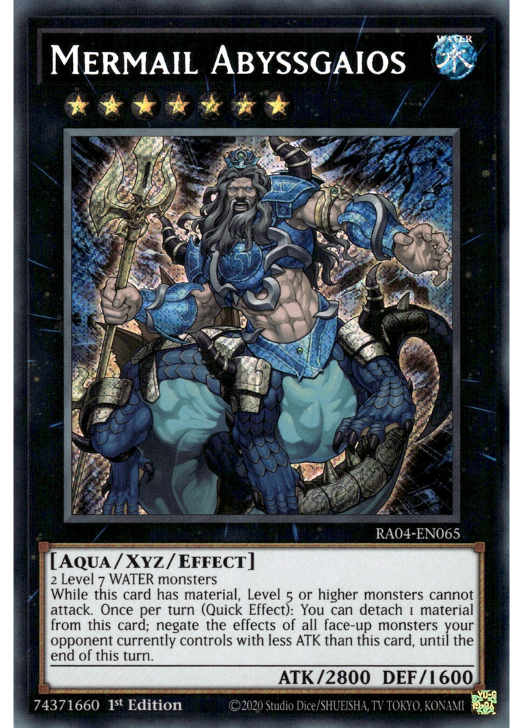Mermail Abyssgaios (Secret Rare 1st Edition)