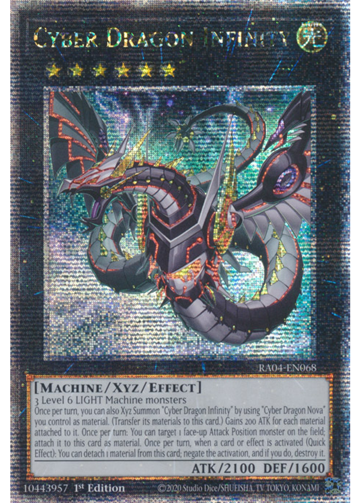 Cyber Dragon Infinity (Quarter Century Secret Rare 1st Edition Alternate Art)
