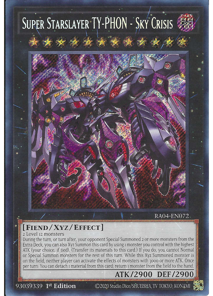 Super Starslayer TY-PHON - Sky Crisis (Secret Rare 1st Edition)