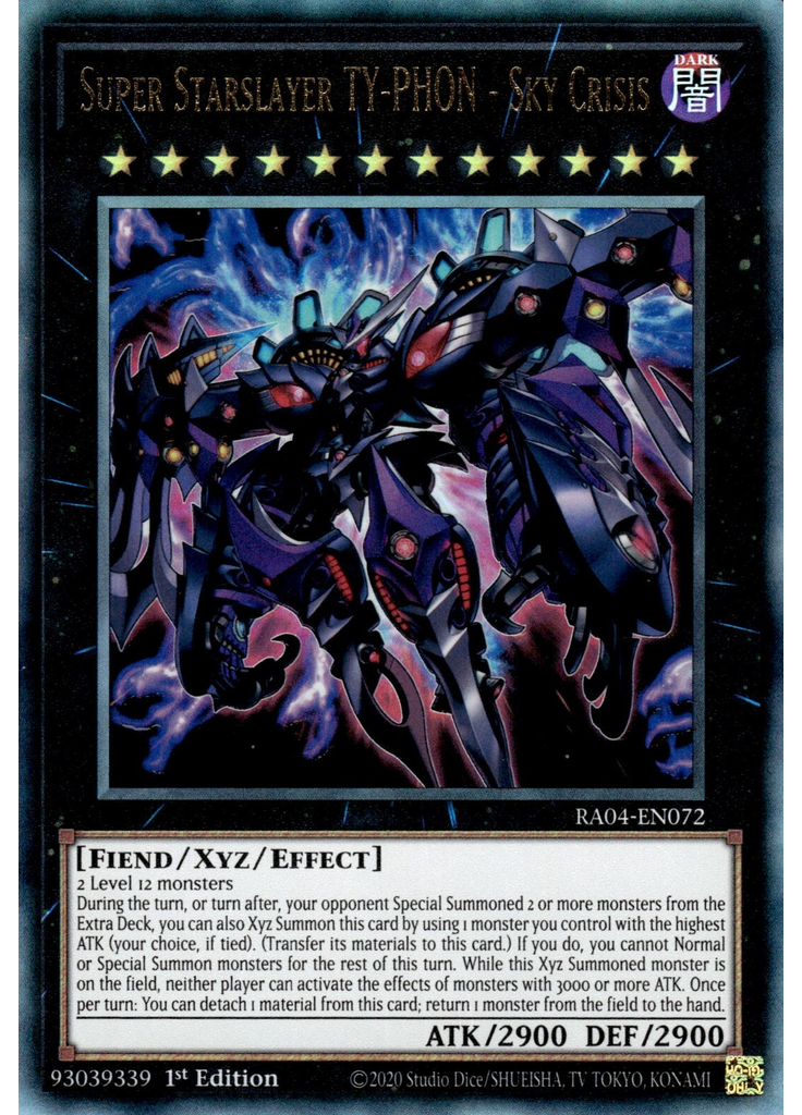 Super Starslayer TY-PHON - Sky Crisis (Ultimate Rare 1st Edition)