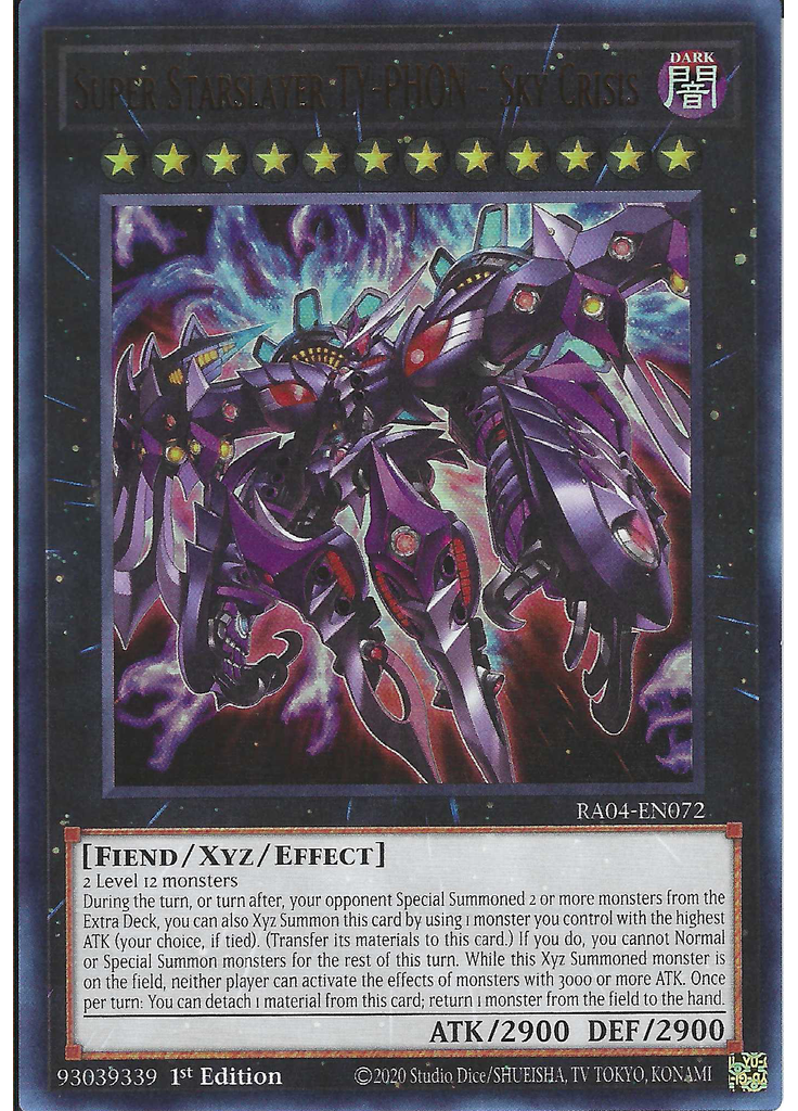 Super Starslayer TY-PHON - Sky Crisis (Ultra Rare 1st Edition)