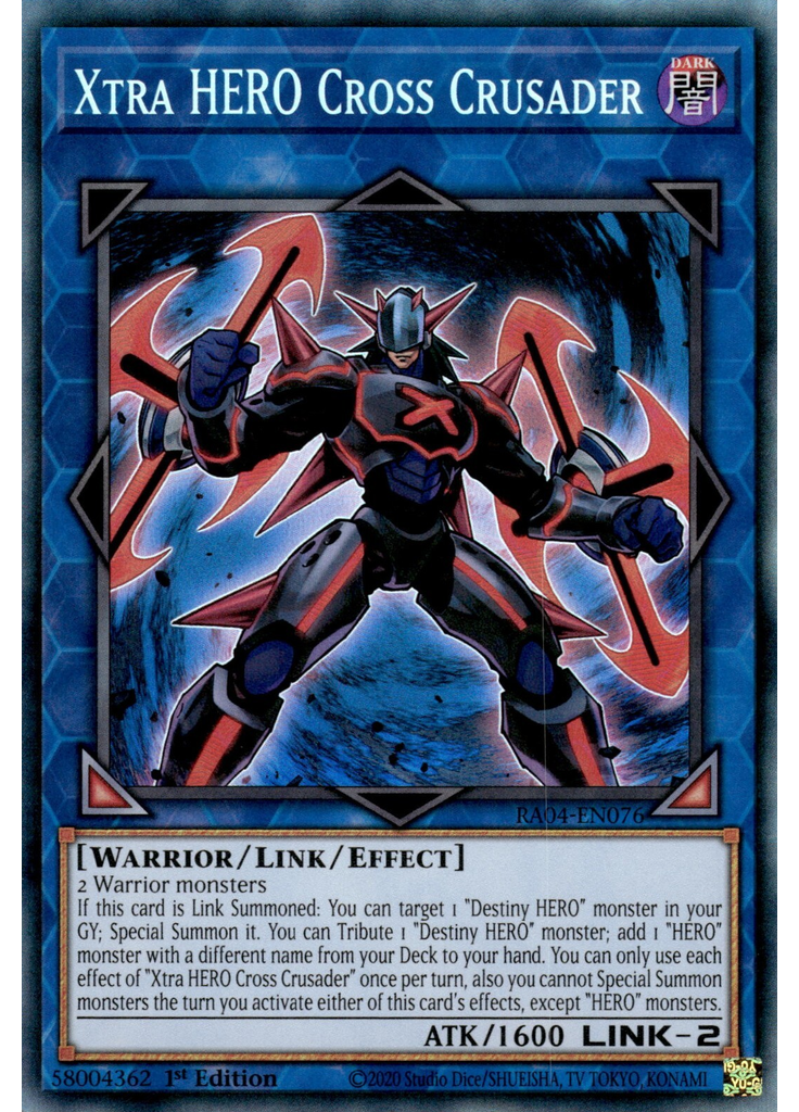 Xtra HERO Cross Crusader (Collectors Rare 1st Edition)