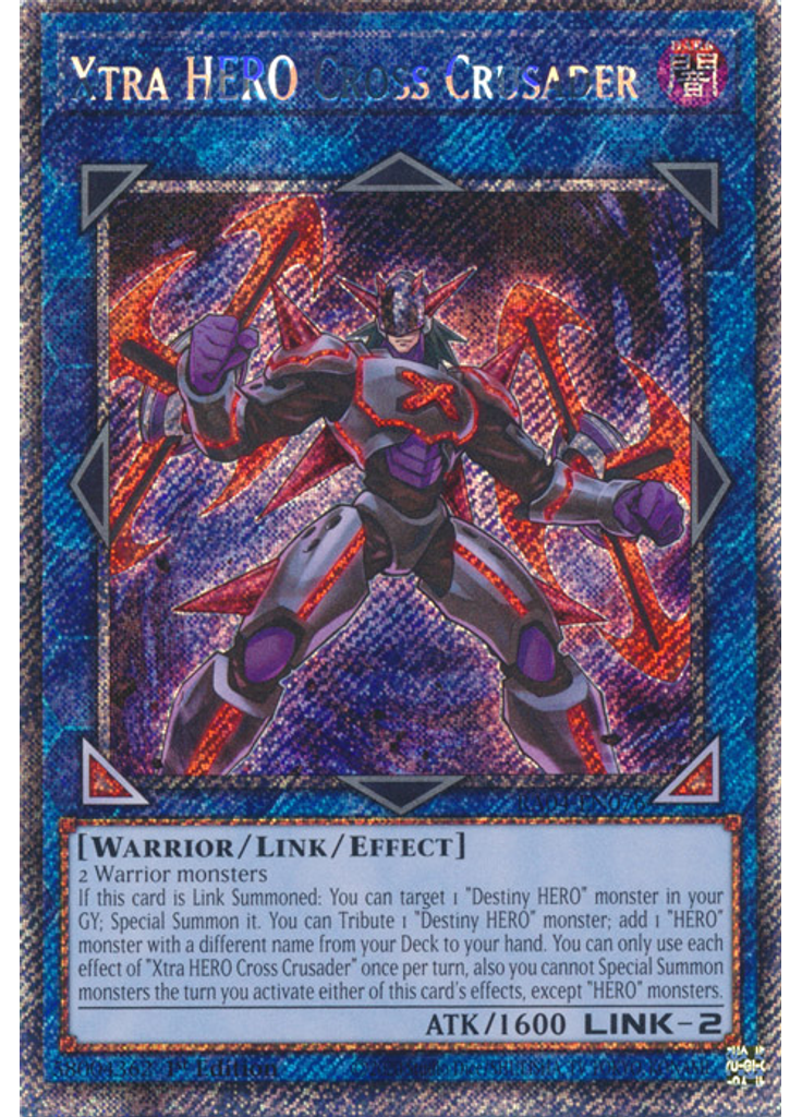 Xtra HERO Cross Crusader (Platinum Secret Rare 1st Edition)