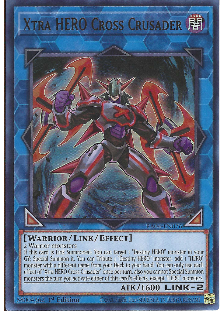 Xtra HERO Cross Crusader (Ultra Rare 1st Edition)
