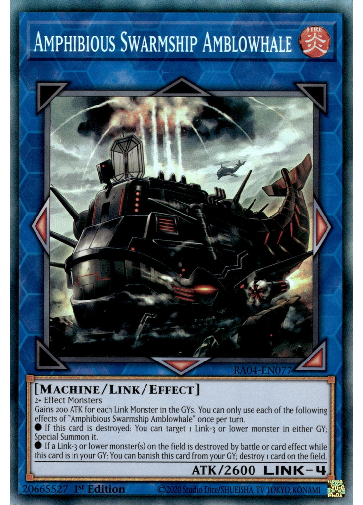 Amphibious Swarmship Amblowhale (Collectors Rare 1st Edition)