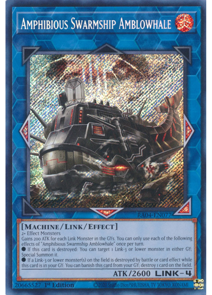 Amphibious Swarmship Amblowhale (Secret Rare 1st Edition)