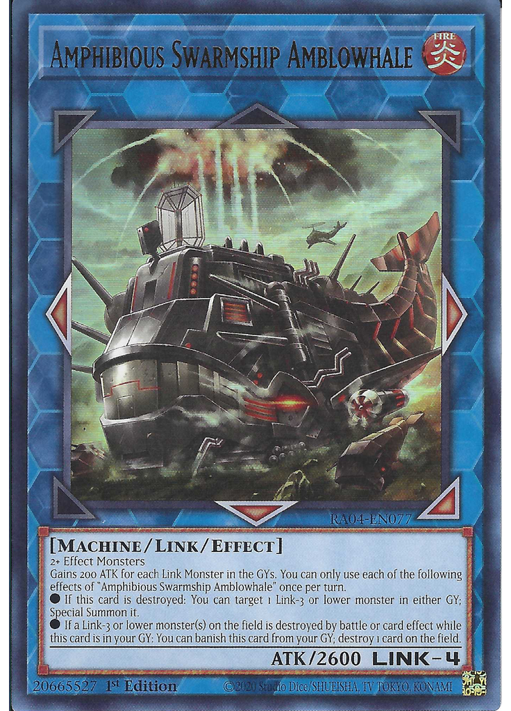 Amphibious Swarmship Amblowhale (Ultra Rare 1st Edition)