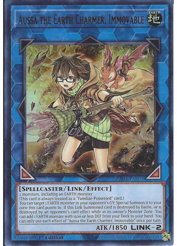 Aussa the Earth Charmer, Immovable (Ultra Rare 1st Edition)