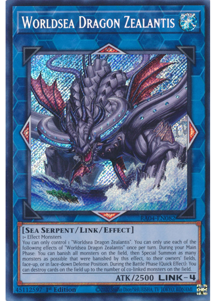 Worldsea Dragon Zealantis (Secret Rare 1st Edition)