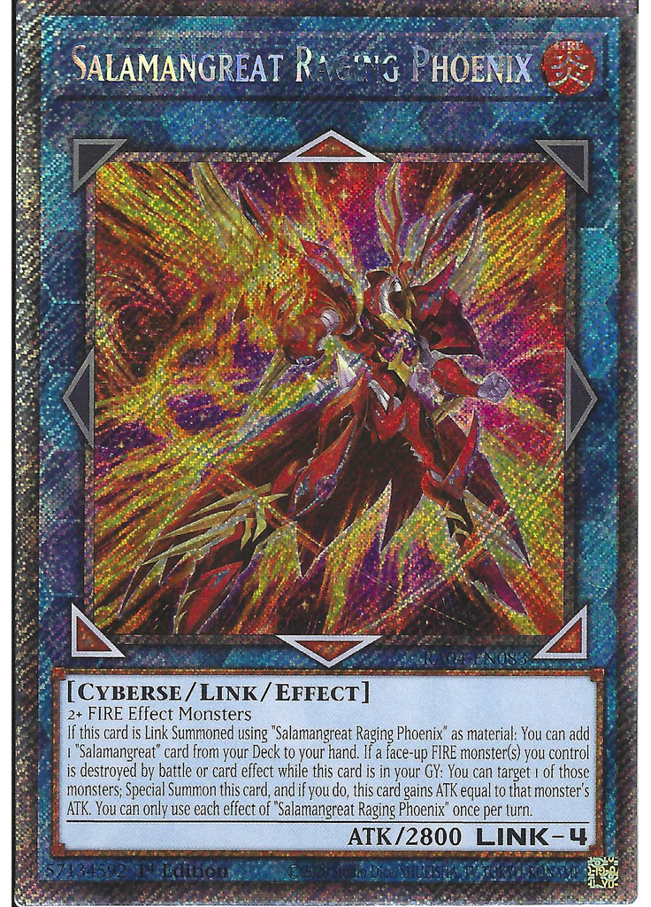 Salamangreat Raging Phoenix (Platinum Secret Rare 1st Edition)