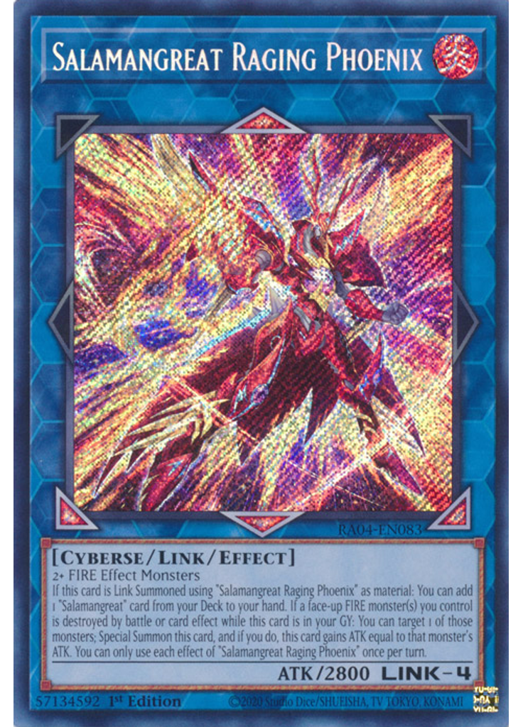 Salamangreat Raging Phoenix (Secret Rare 1st Edition)