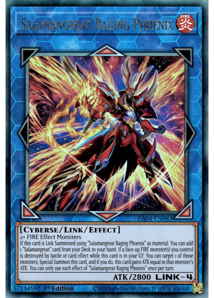 Salamangreat Raging Phoenix (Ultimate Rare 1st Edition)