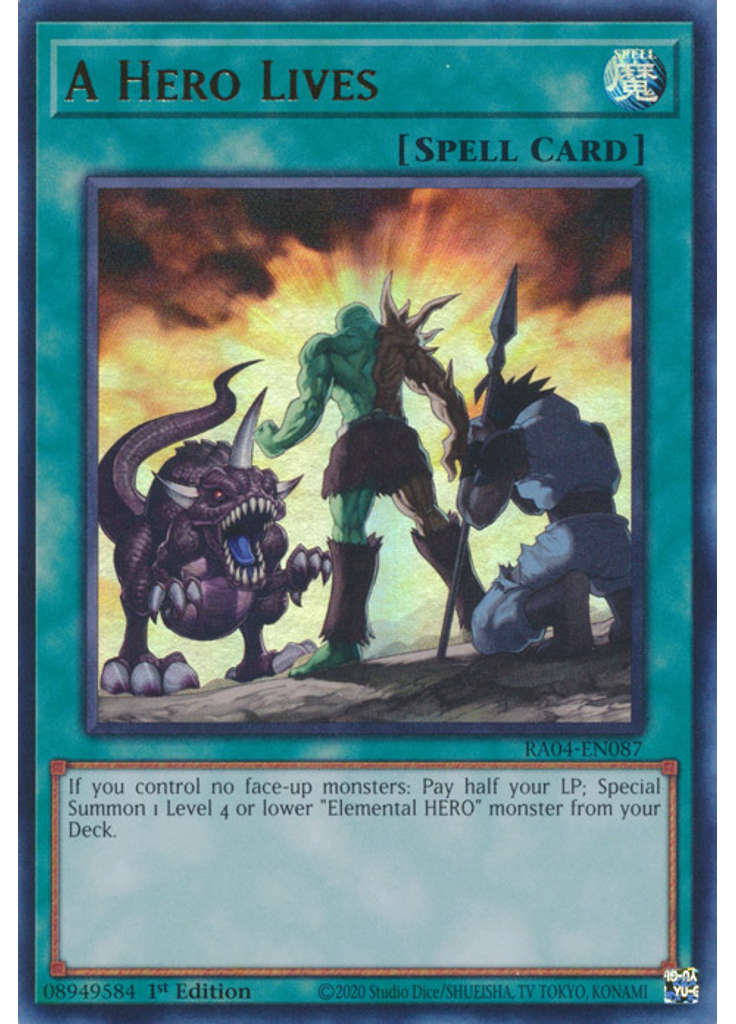 A Hero Lives (Ultra Rare 1st Edition)