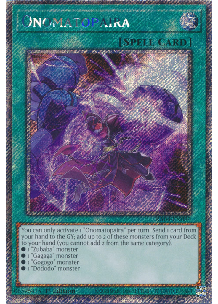 Onomatopaira (Platinum Secret Rare 1st Edition)
