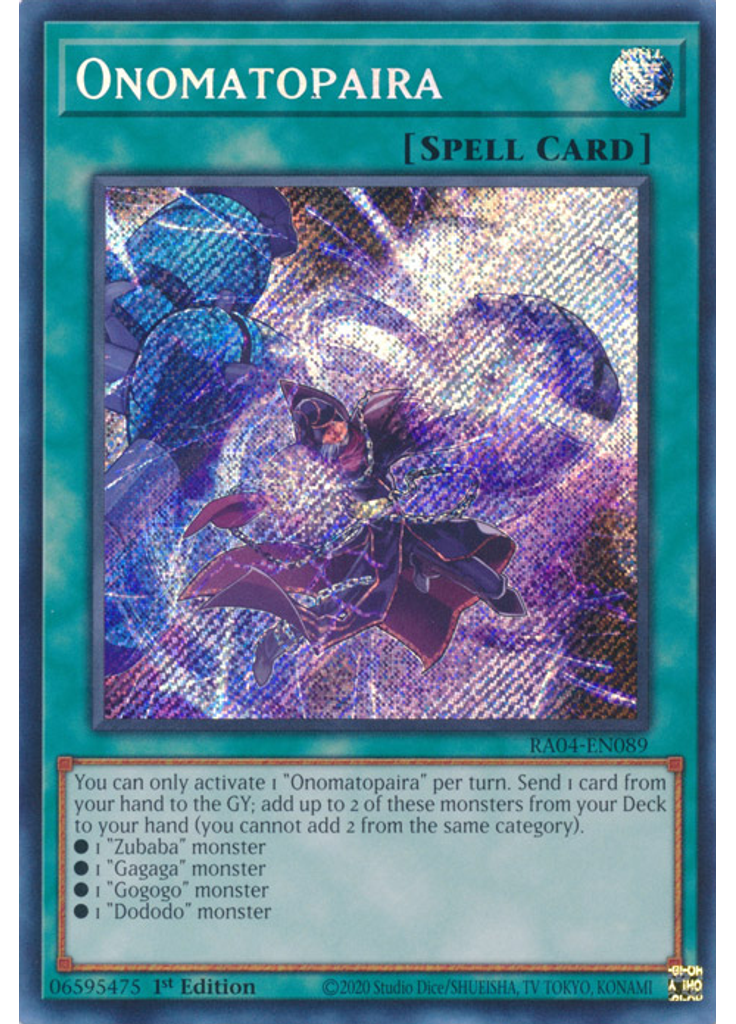 Onomatopaira (Secret Rare 1st Edition)