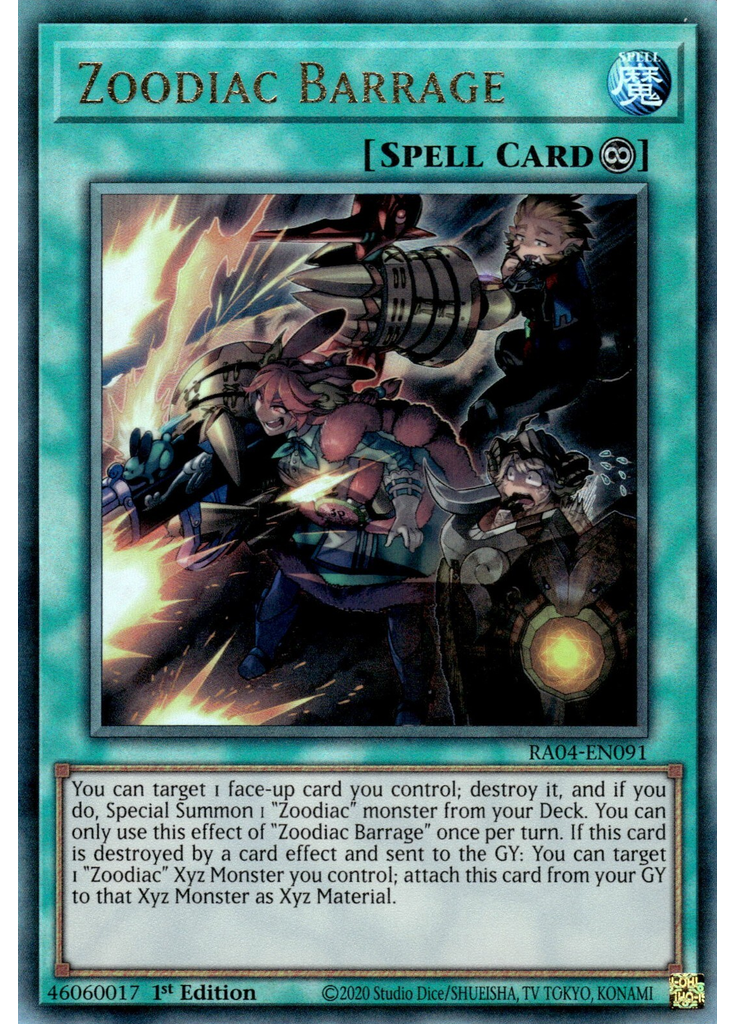 Zoodiac Barrage (Ultimate Rare 1st Edition)