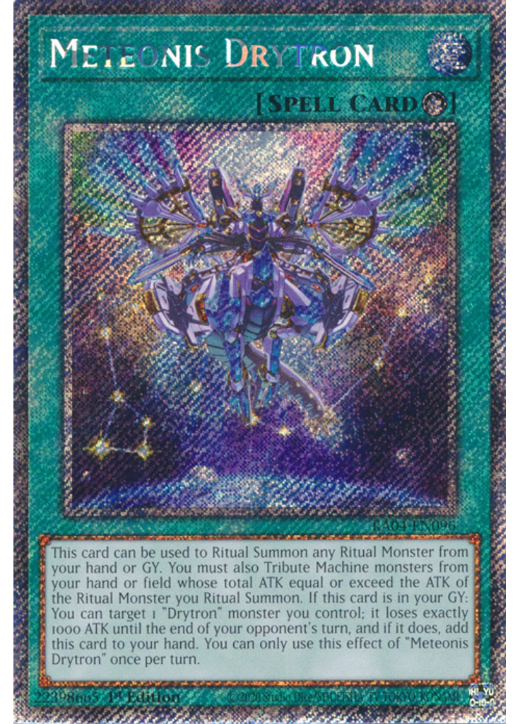 Meteonis Drytron (Platinum Secret Rare 1st Edition)