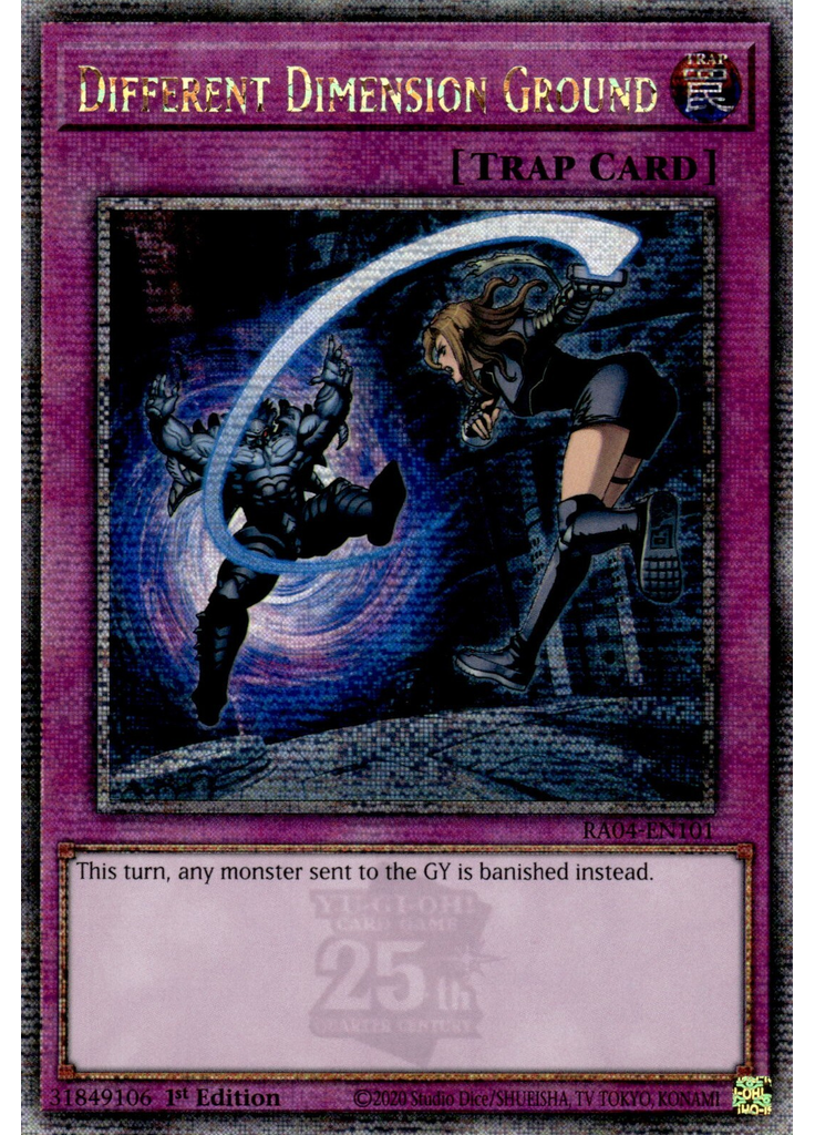 Different Dimension Ground (Quarter Century Secret Rare 1st Edition)