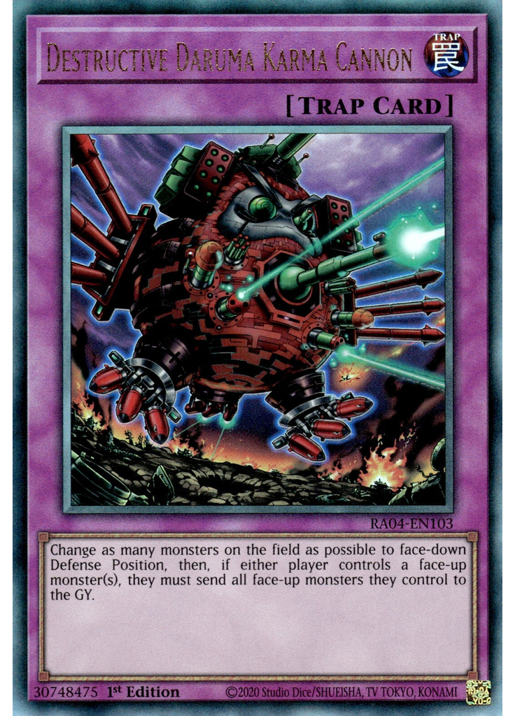 Destructive Daruma Karma Cannon (Ultimate Rare 1st Edition)