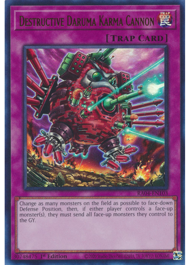 Destructive Daruma Karma Cannon (Ultra Rare 1st Edition)