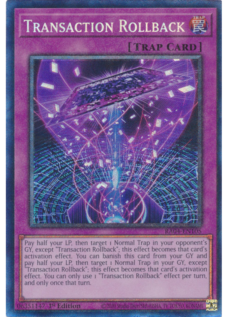 Transaction Rollback (Collectors Rare 1st Edition)