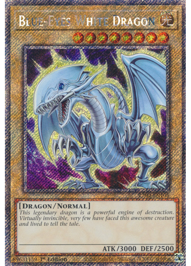 Blue-Eyes White Dragon (Platinum Secret Rare 1st Edition Alternate Art)