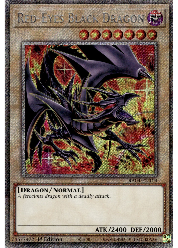 Red-Eyes Black Dragon (Platinum Secret Rare 1st Edition Alternate Art 2)