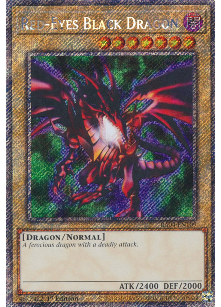 Red-Eyes Black Dragon (Platinum Secret Rare 1st Edition)
