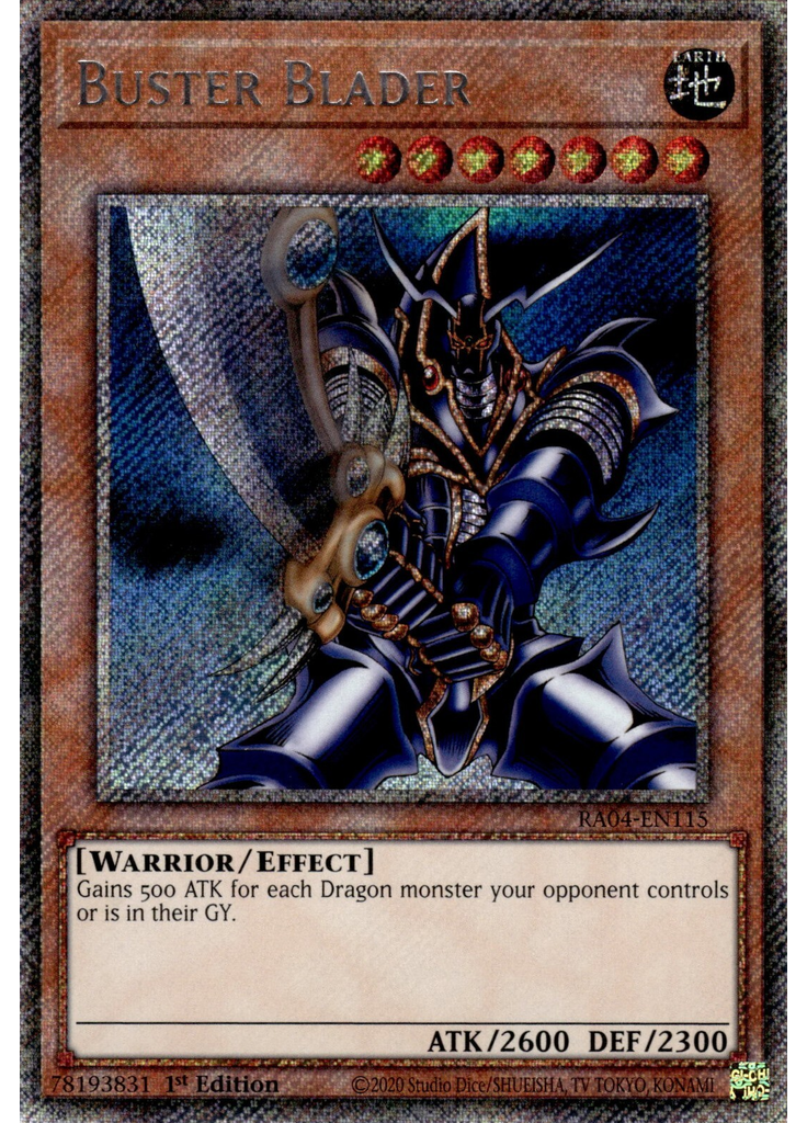 Buster Blader (Platinum Secret Rare 1st Edition)