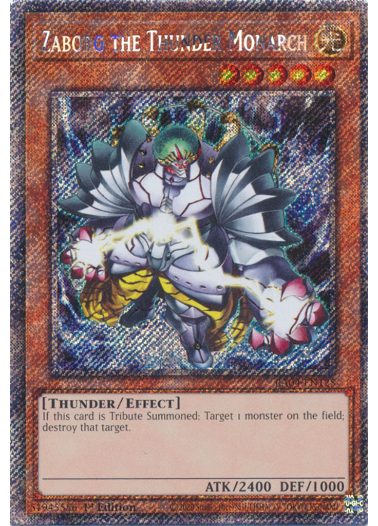 Zaborg the Thunder Monarch (Platinum Secret Rare 1st Edition)