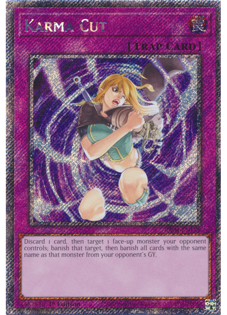 Karma Cut (Platinum Secret Rare 1st Edition)