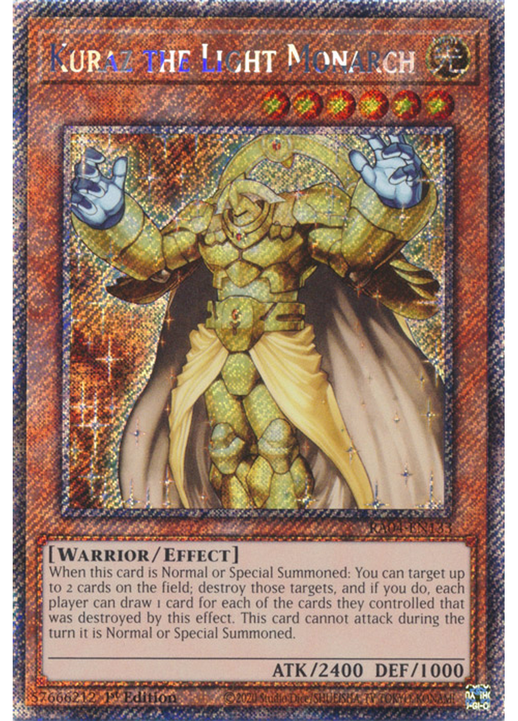 Kuraz the Light Monarch (Platinum Secret Rare 1st Edition)