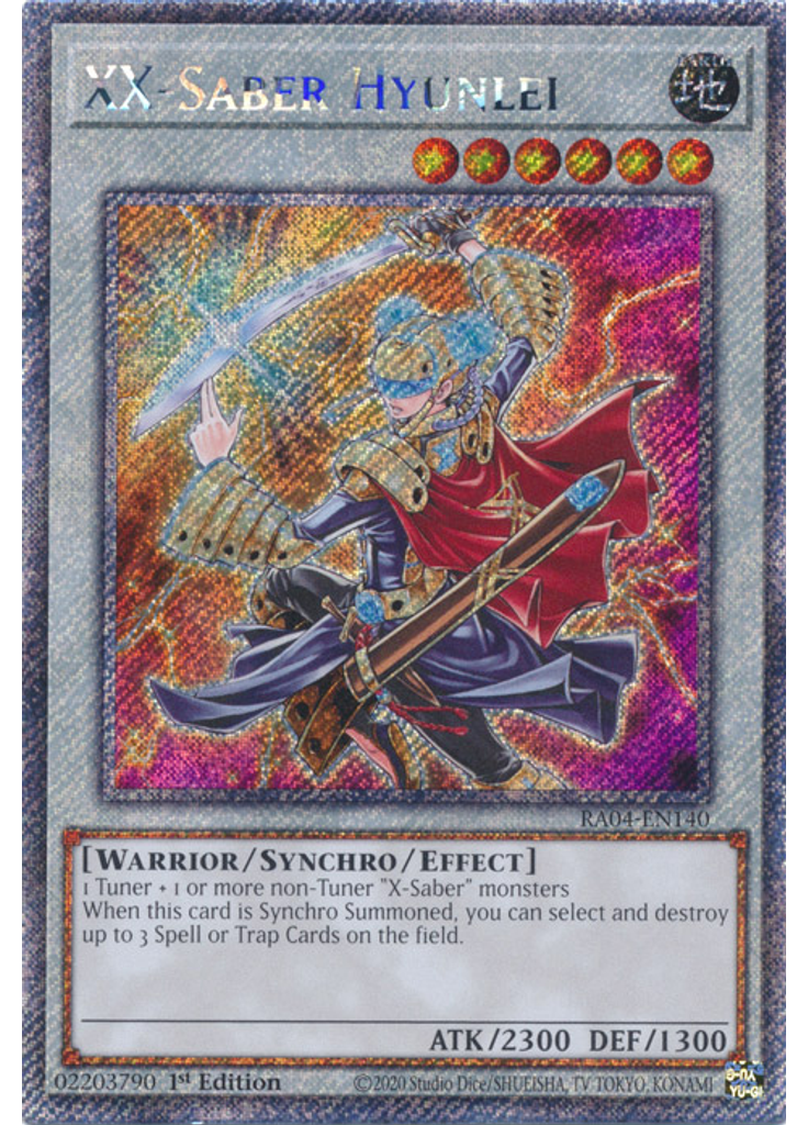 XX-Saber Hyunlei (Platinum Secret Rare 1st Edition)