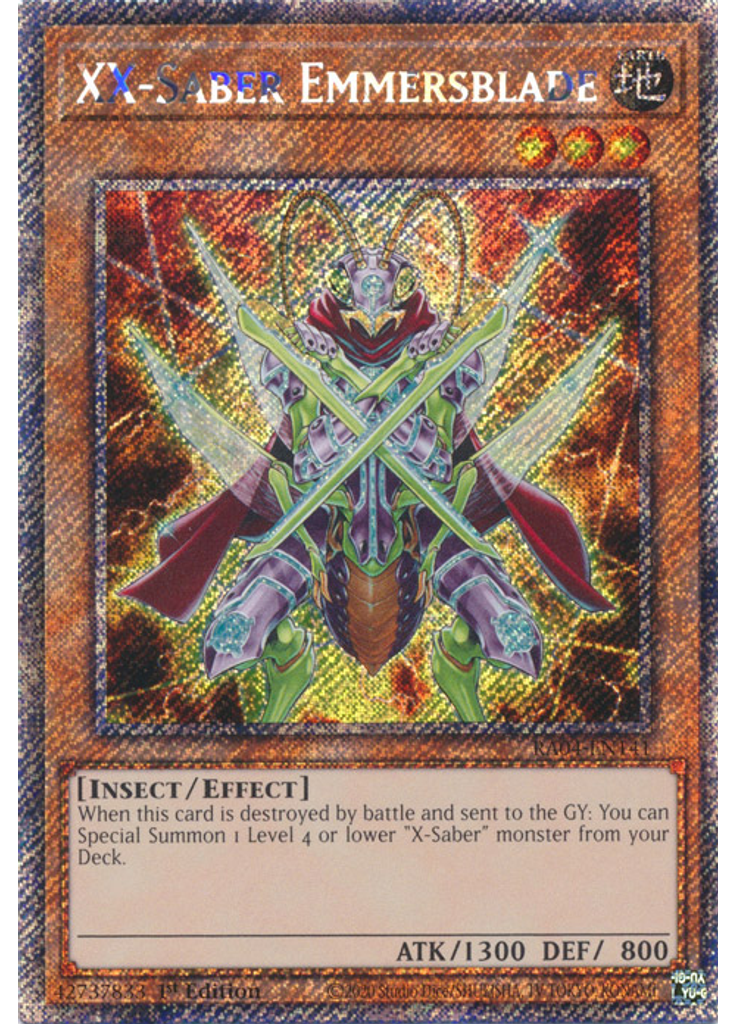 XX-Saber Emmersblade (Platinum Secret Rare 1st Edition)