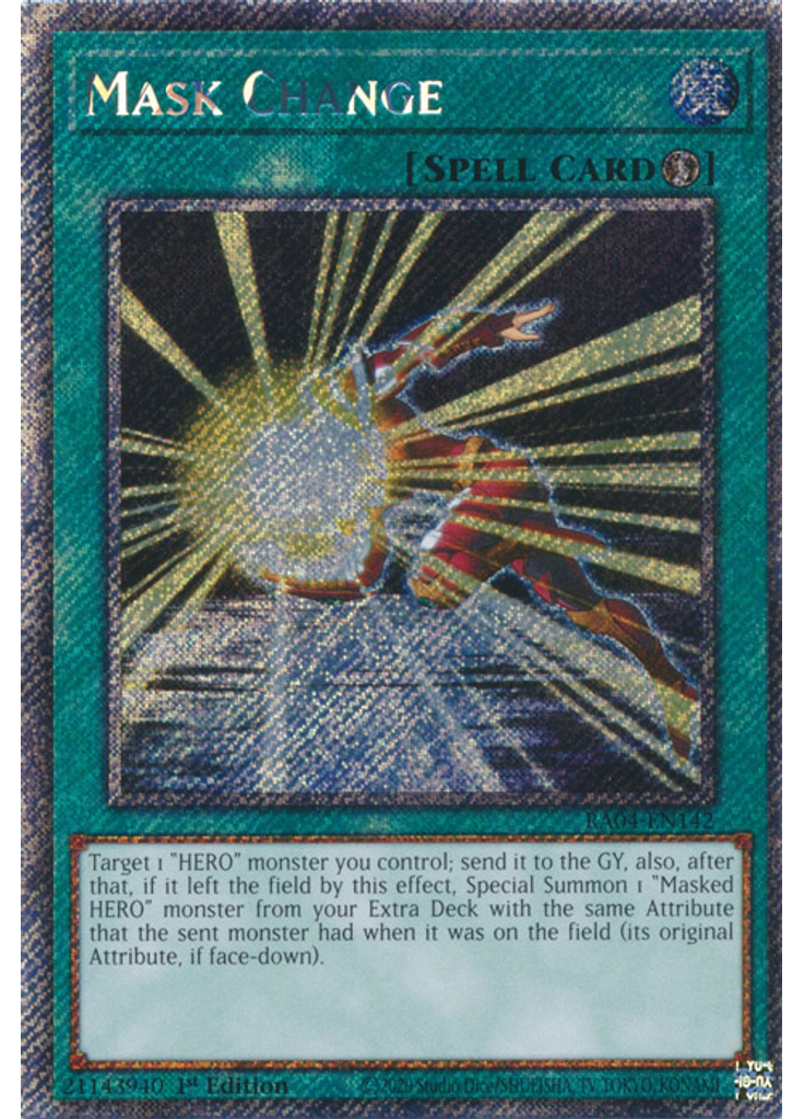 Mask Change (Platinum Secret Rare 1st Edition)