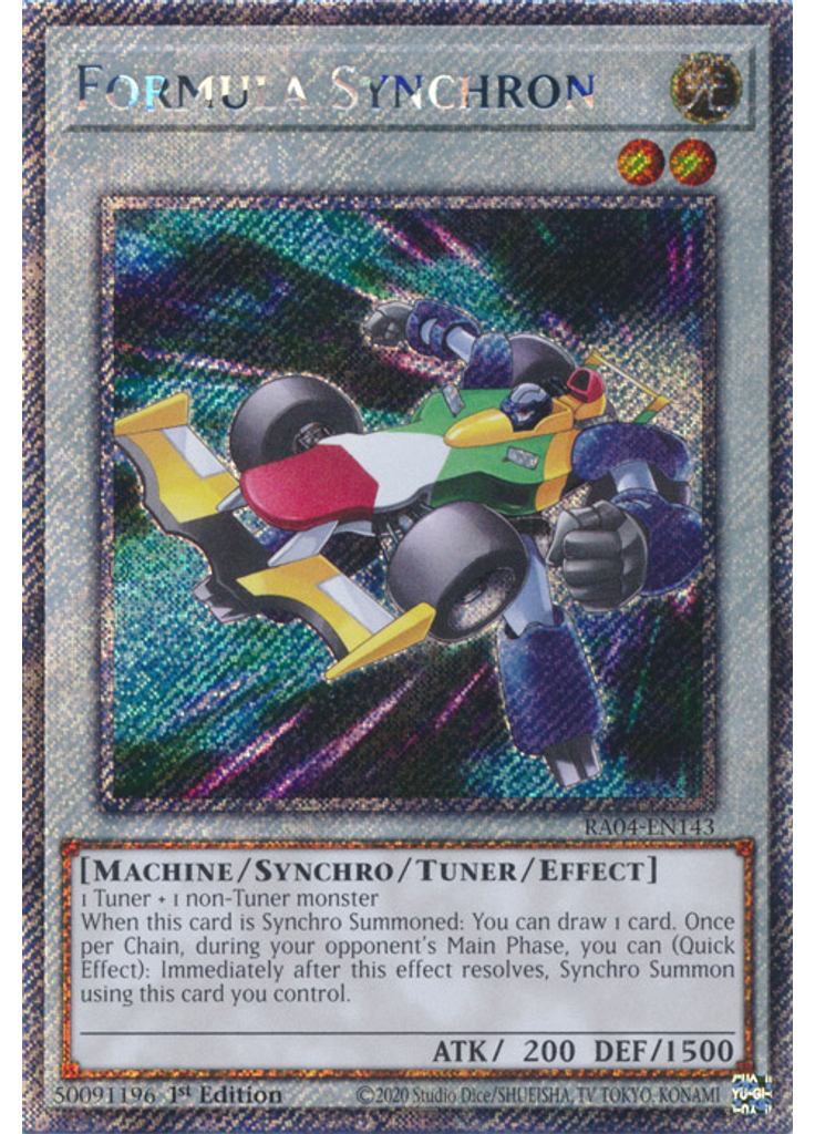Formula Synchron (Platinum Secret Rare 1st Edition)