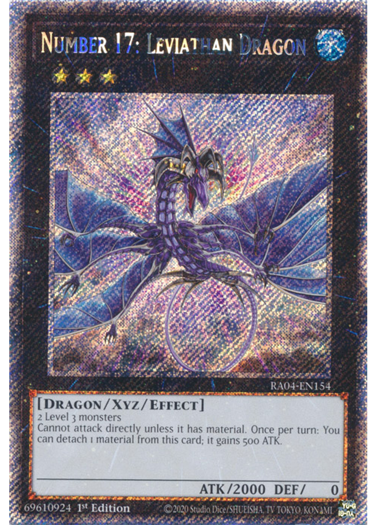 Number 17: Leviathan Dragon (Platinum Secret Rare 1st Edition)