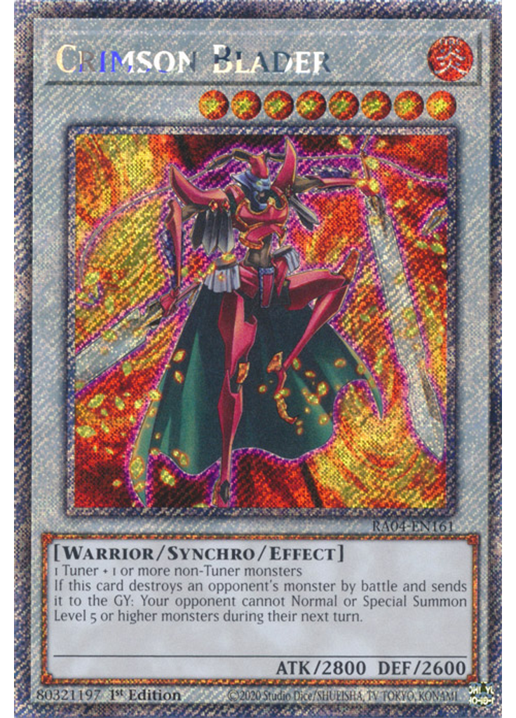 Crimson Blader (Platinum Secret Rare 1st Edition)