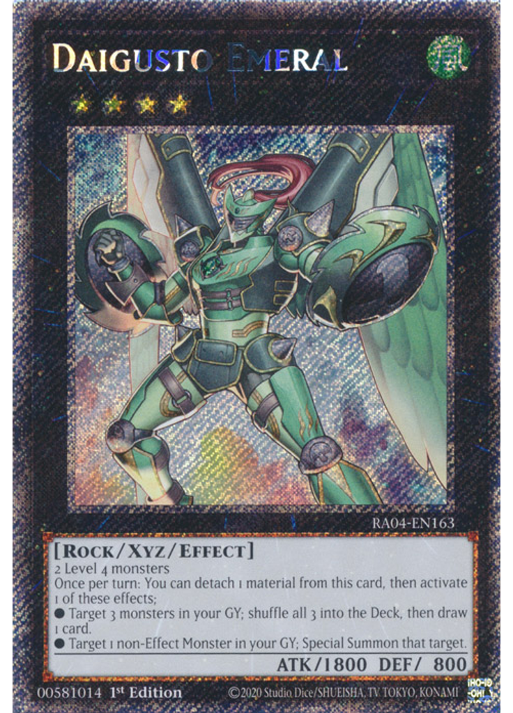 Daigusto Emeral (Platinum Secret Rare 1st Edition)