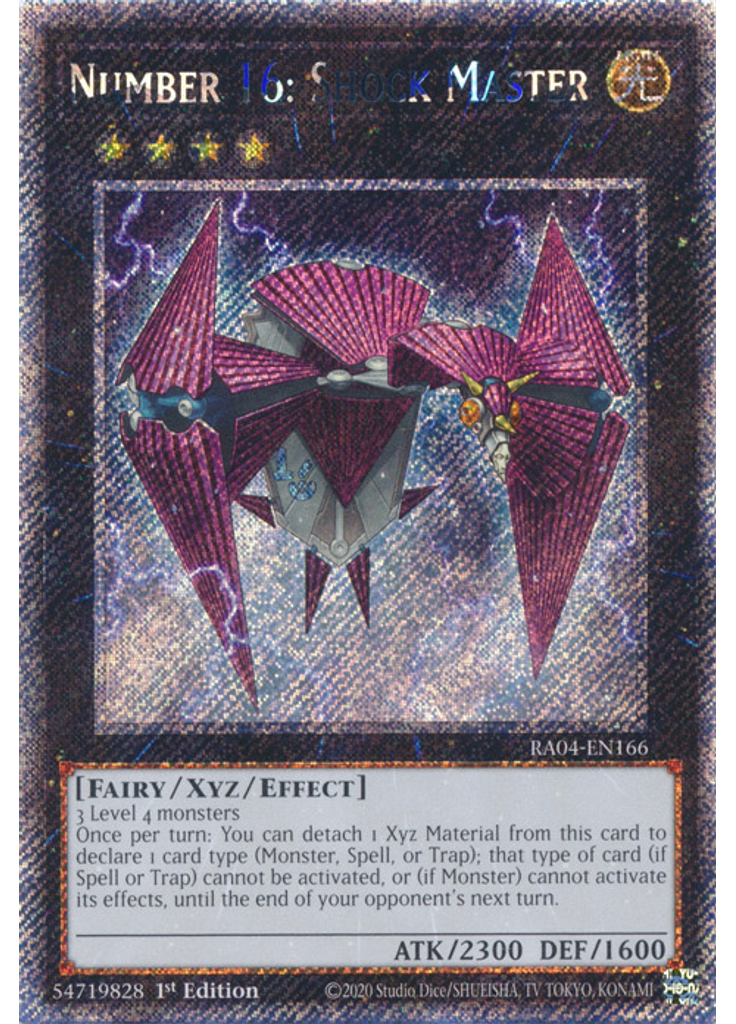 Number 16: Shock Master (Platinum Secret Rare 1st Edition)