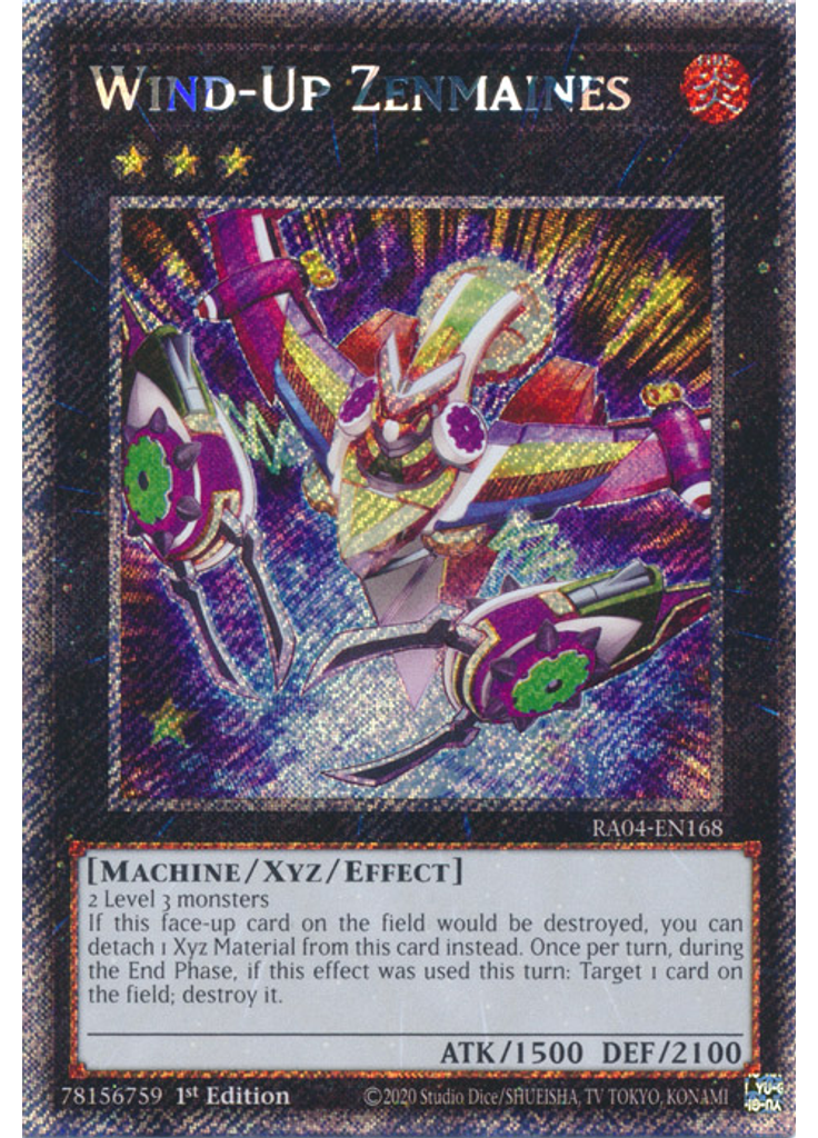Wind-Up Zenmaines (Platinum Secret Rare 1st Edition)