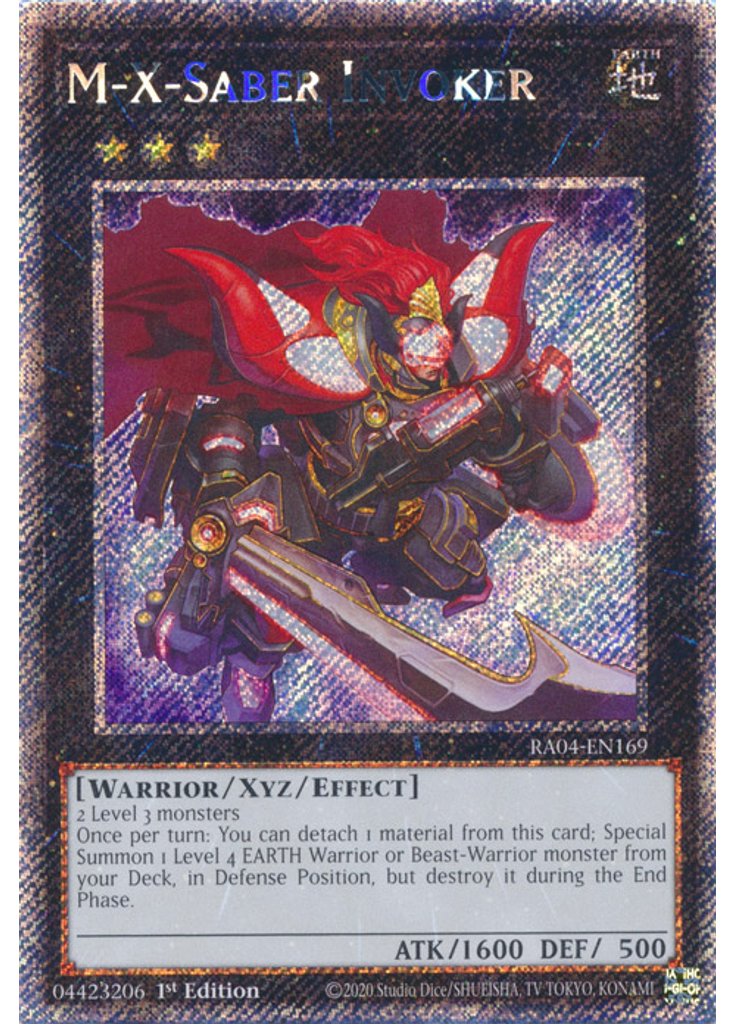 M-X-Saber Invoker (Platinum Secret Rare 1st Edition)