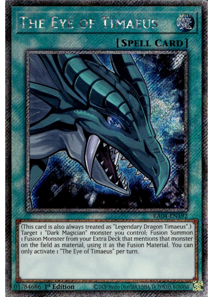 The Eye of Timaeus (Platinum Secret Rare 1st Edition)