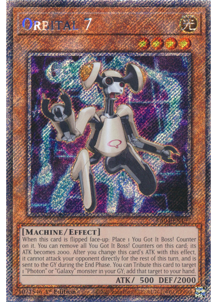 Orbital 7 (Platinum Secret Rare 1st Edition)