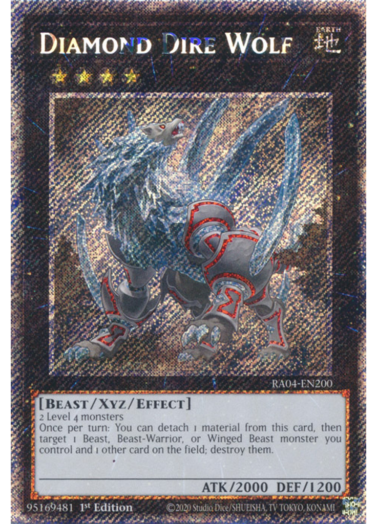 Diamond Dire Wolf (Platinum Secret Rare 1st Edition)