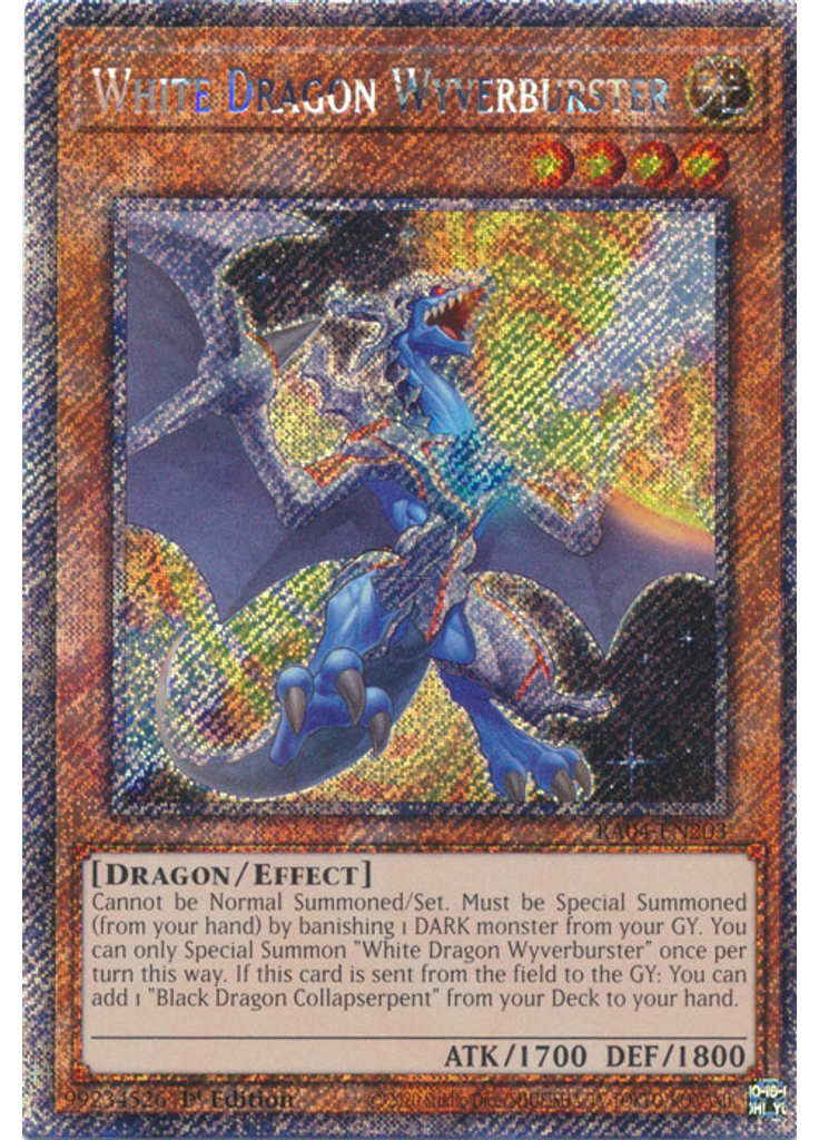 White Dragon Wyverburster (Platinum Secret Rare 1st Edition)