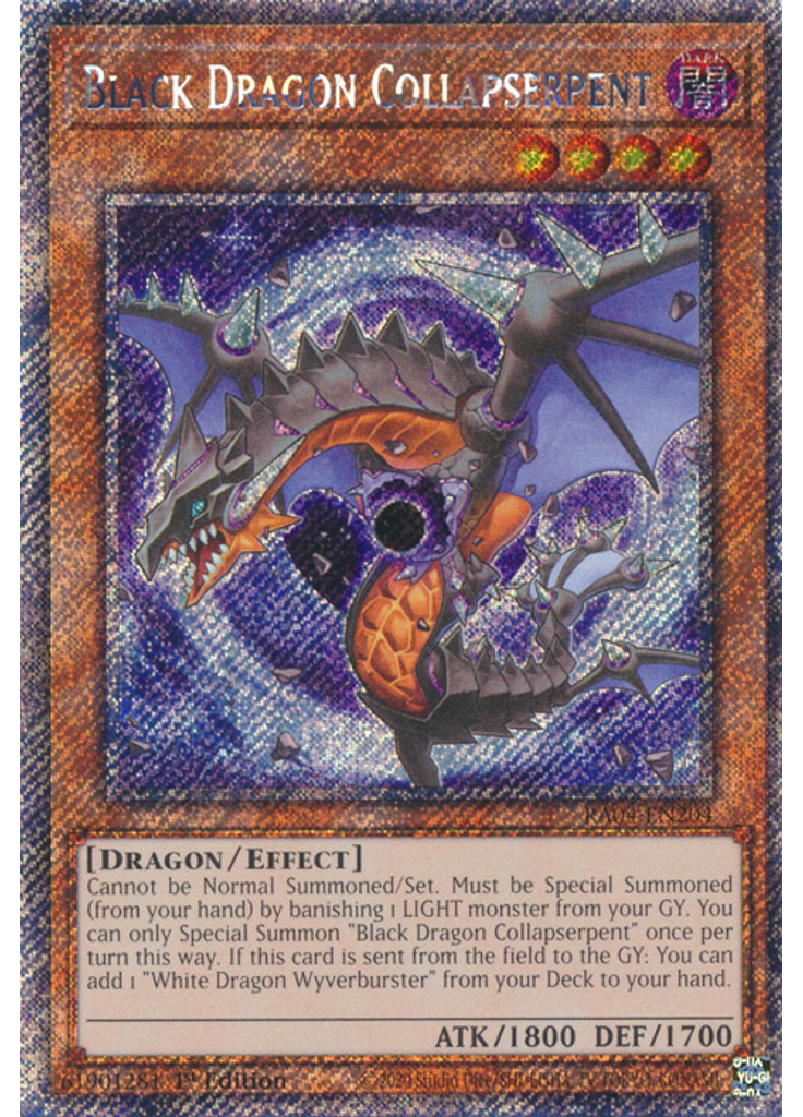 Black Dragon Collapserpent (Platinum Secret Rare 1st Edition)